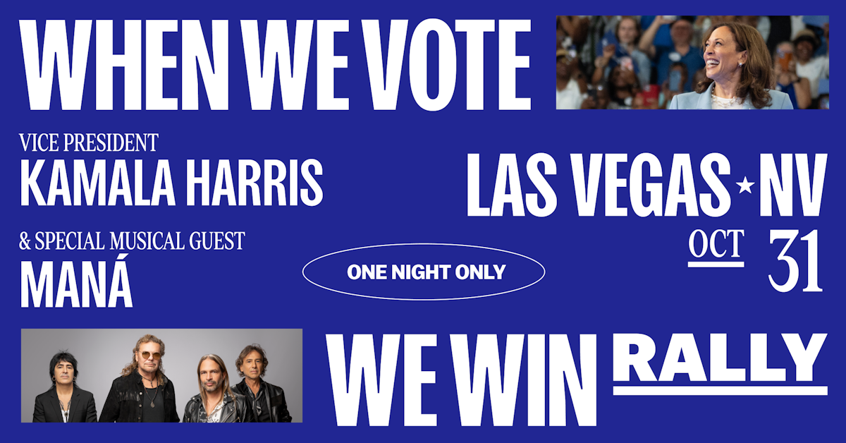 Las Vegas Rally with Vice President Kamala Harris and Maná · 2024 N...